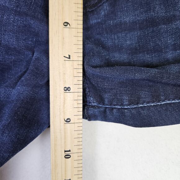 Wrangler Retro Mae Trouser Women 26x30 Stretch 09MWWAB Flared Dark Wash Jean 3/4 - Picture 13 of 16